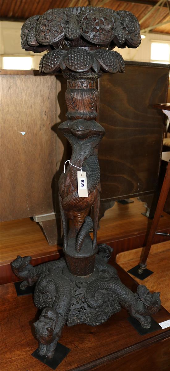 Carved stand